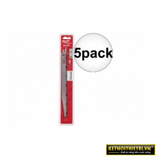 Lưỡi Cưa tỉa T5-225.36mm (Bộ 5 lưỡi)  Milwaukee - 48-00-1301