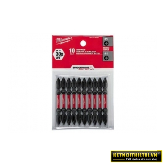 Đầu vặn vít  ngắn (PH1-65mm) (bộ 10 mũi)  Milwaukee - 48-32-4360