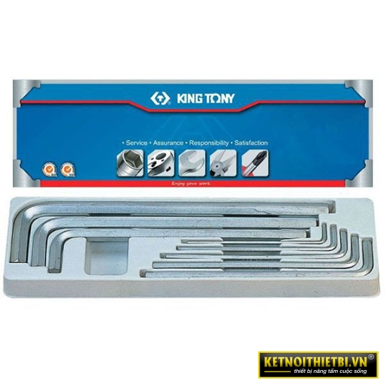 Bộ lục giác 8 chi tiết hệ inch Kingtony 20208SR01