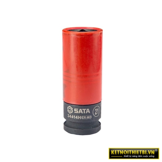 Đầu tuýp dài Cr-Mo 6 cạnh 1/2in 21mm Sata 34414H