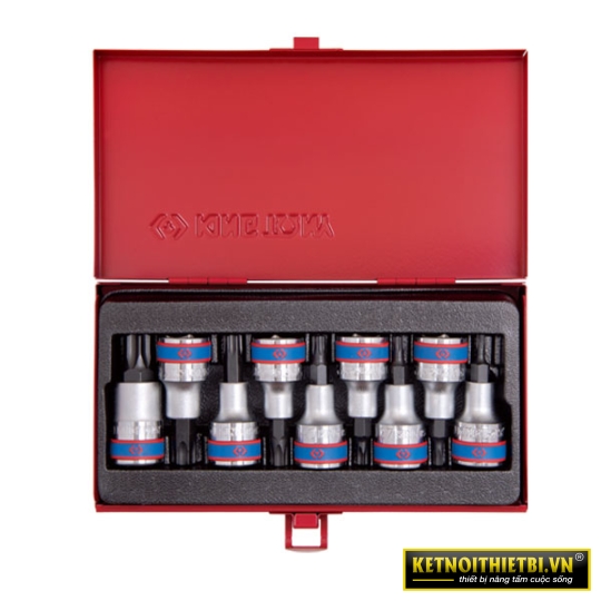 Bộ đầu tuýp lục giác 1/2&#8243; 9 chi tiết Kingtony 4109PR
