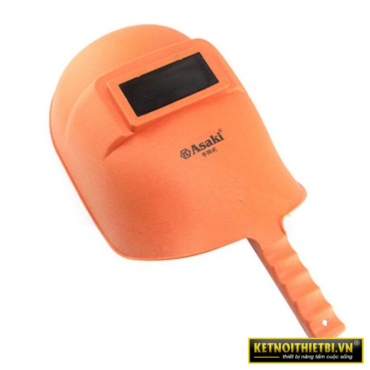 Mặt nạ hàn cầm tay chống UV nhựa PP cam Asaki AK-2032