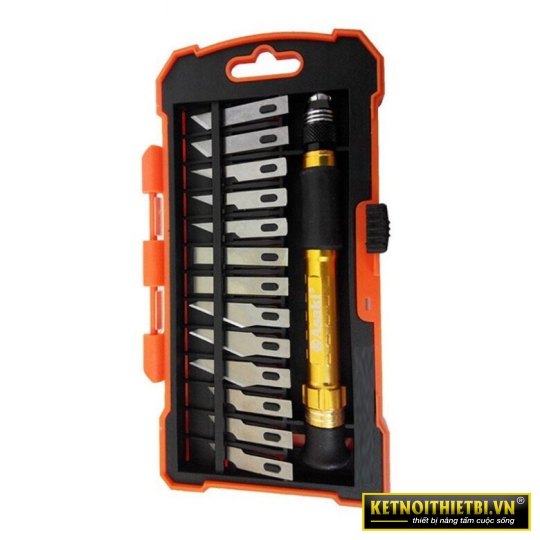 Bộ dao điêu khắc 1 cán dao + 13 lưỡi dao 14 chi tiết Asaki AK-3961