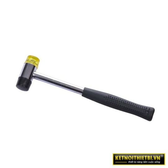 Búa 2 đầu nhựa vàng trắng (cán thép bọc nhựa) 40mm Asaki AK-9521
