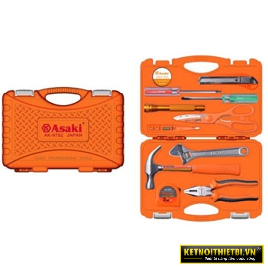 Bộ dụng cụ gia đình 12 chi tiết Asaki AK-9782