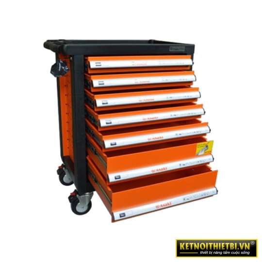Tủ đựng đồ nghề 7 ngăn 68x46x86cm Asaki AK-9971