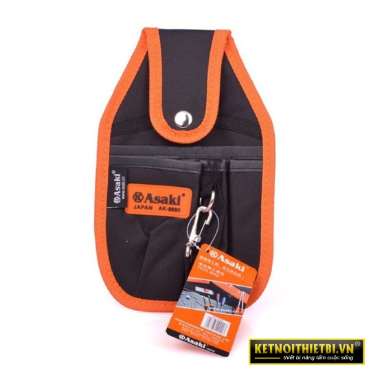 Túi đeo thắt lưng đựng đồ nghề 6 ngăn 15x26cm Asaki AK-9990