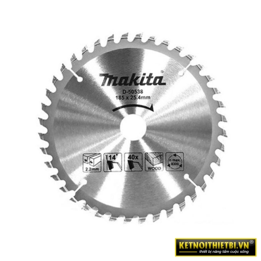 Lưỡi cưa gỗ hợp kim 40T Makita D-50538
