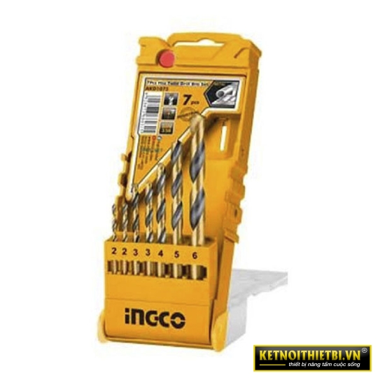 Bộ 7 mũi khoan kim loại INGCO AKD1075