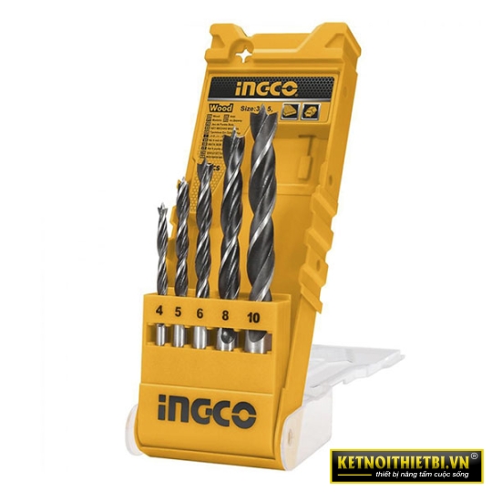 Bộ 5 mũi khoan gỗ INGCO AKD5058