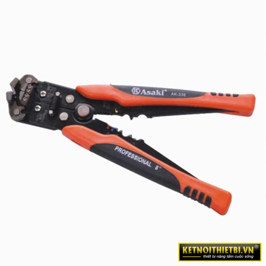 Kềm tuốt dây điện tự động đa năng cao cấp 8&#8243;/200mm Asaki AK-0339