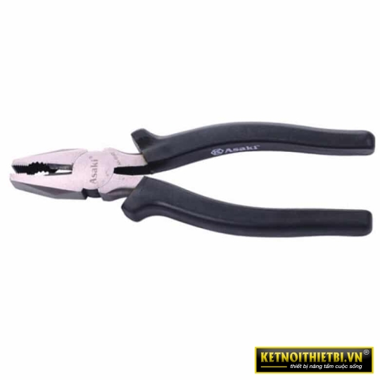 Kềm răng cán đen kiểu Mỹ 8&#8221;/200mm Asaki AK-8047