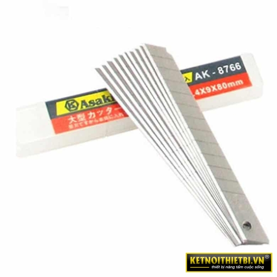 Lưỡi dao rọc giấy cao cấp 100 x 18 x 0.5mm  Asaki AK-8769