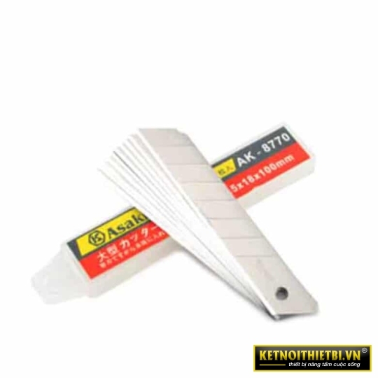 Lưỡi dao rọc giấy 100 x 18 x 0.5mm  Asaki AK-8770