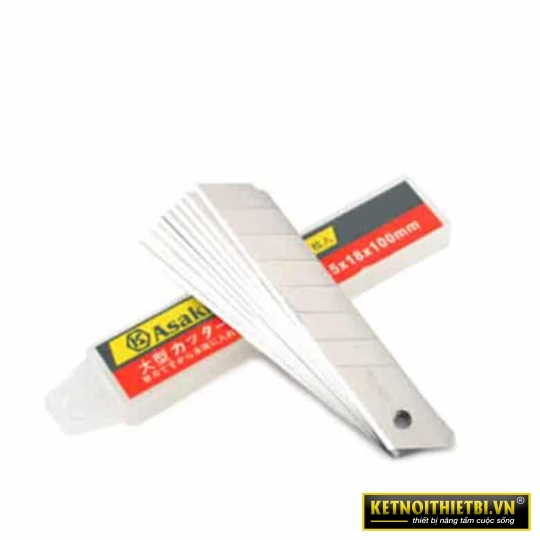 Lưỡi dao rọc giấy 100 x 18 x 0.5mm  Asaki AK-8771