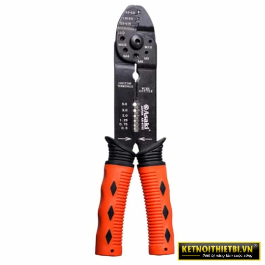 Kềm tuốt & bấm dây điện đa năng 9&#8243;/225mm Asaki AK-9102