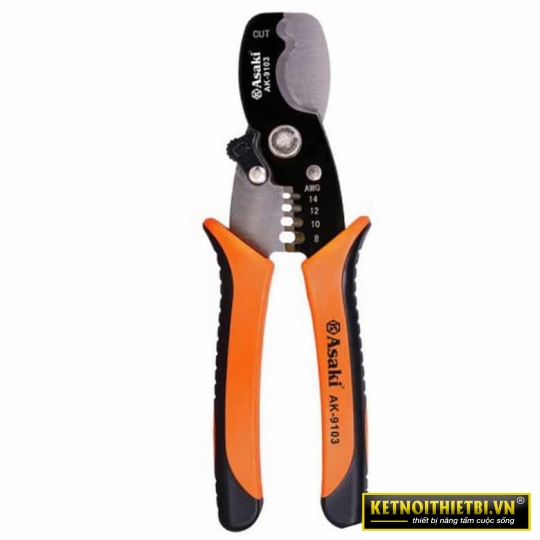 Kềm tuốt dây điện đa năng 7&#8243;/175mm Asaki AK-9103