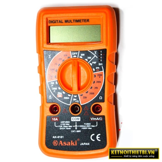 Đồng hồ đo điện vạn năng cao cấp 3½ Digit LCD Asaki AK-9181