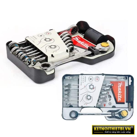 Bộ cờ lê vòng miệng tự động 8 chi tiết Makita B-65523