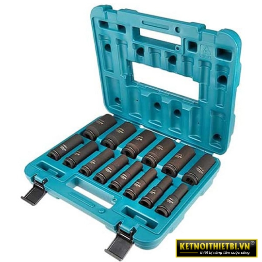 Bộ đầu tuýp dài 14 chi tiết 1/2” Makita B-52308