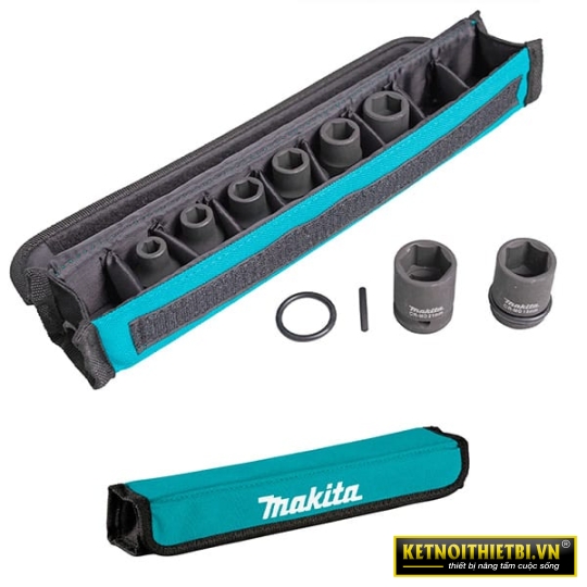 Bộ đầu tuýp siết bu lông 8 chi tiết 8-21mm Makita E-02989