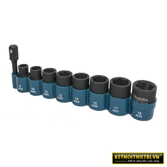 Bộ đầu tuýp siết bu lông 3/8&#8221; có đầu chuyển Makita B-55778