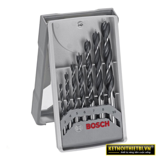 Bộ mũi khoan gỗ 7 mũi Bosch 2607017034
