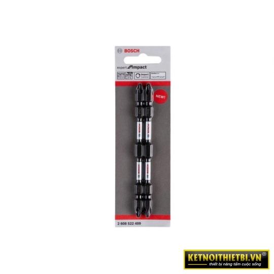 Đầu vặn vít ngắn 2 mũi Bosch 2608522409