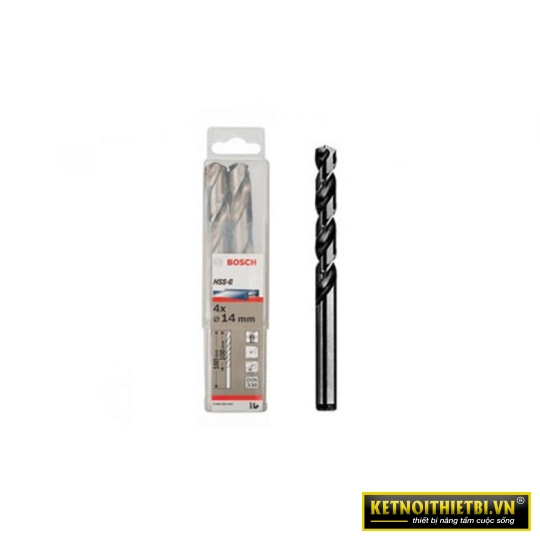 Mũi khoan sắt HSS-G 14mm (hộp 4 mũi) Bosch 2608585593