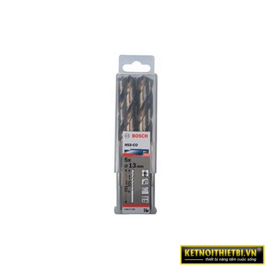 Mũi khoan INOX HSS-Co 13mm (hộp 5 mũi) Bosch 2608585905