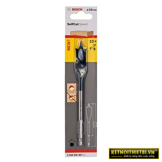 Mũi khoét gỗ đuôi cá 17x152mm Bosch 2608595488