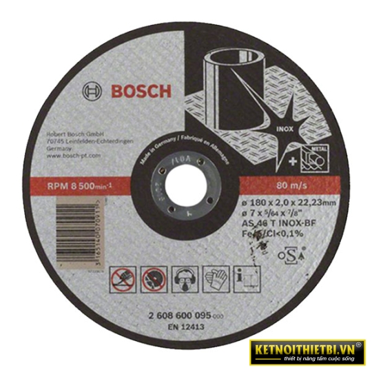 Đá cắt inox 180mm Bosch 2608600095