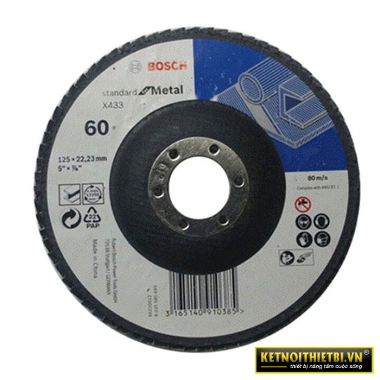 Đĩa nhám xếp Alox P60 Ø180mm Bosch 2608601693