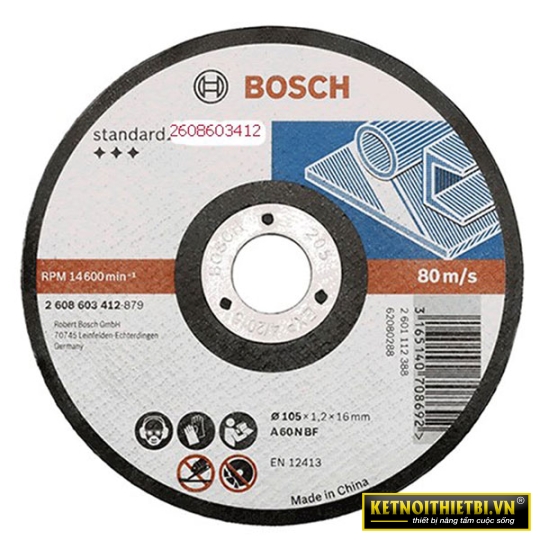 Đá cắt sắt 105mm Bosch 2608603412