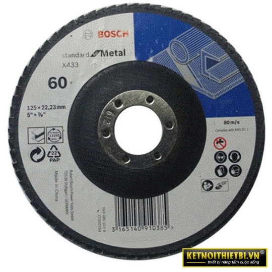 Đá nhám xếp P80 Ø100mm Bosch 2608603701