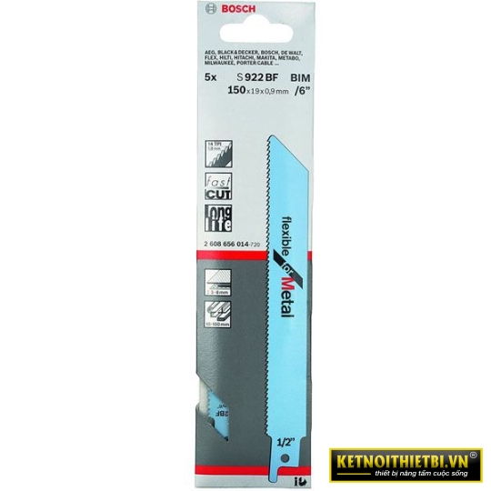 Lưỡi cưa kiếm S 922 BF &#8211; Sắt 5 lưỡi Bosch 2608656014