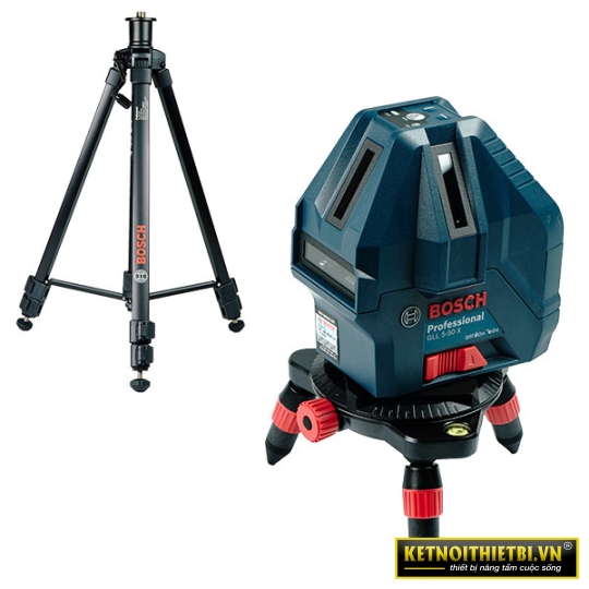 Bộ máy cân mực GLL 5-50X + giá 3 chân BT 150 Bosch GLL 5-50X KIT