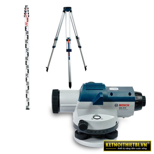 Bộ máy thủy bình GOL 32 D + chân BT 160 + mia GR 500 Bosch GOL 32 D SET