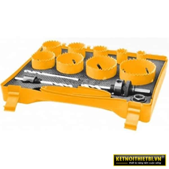 Bộ 12 mũi khoét kim loại INGCO AKH0131