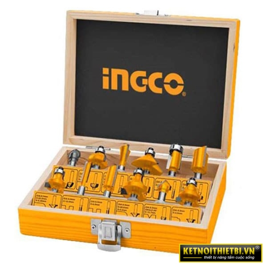 Bộ 12 mũi phay gỗ INGCO AKRT12121