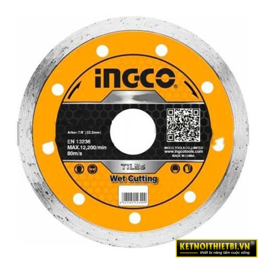 Đĩa cắt gạch ướt 125&#215;22.2mm INGCO DMD021252M