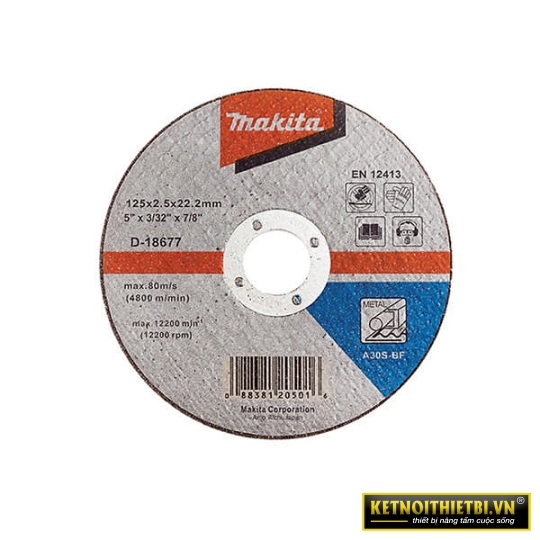 Đá cắt sắt A30S 125&#215;2.5&#215;22.23mm Makita D-18677
