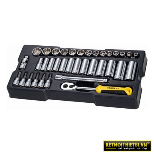 Đầu tuýp bộ 1/4&#8243; 60 chit iết Stanley STMT74175-8