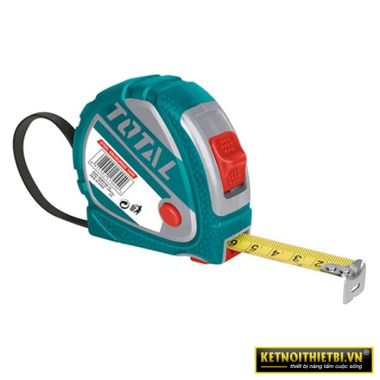 Thước kéo thép nền vàng 8x25mm Total TMT126081