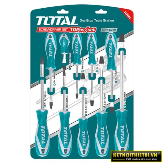 Bộ 10 tua vít Total THT250610