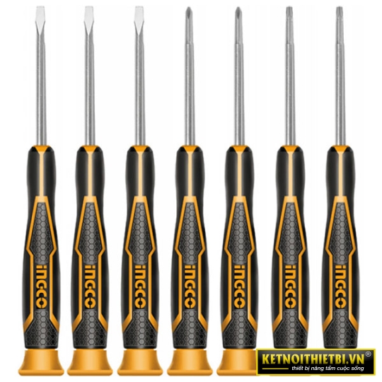 Bộ 7 tua vít đồng hồ INGCO HKSD0718