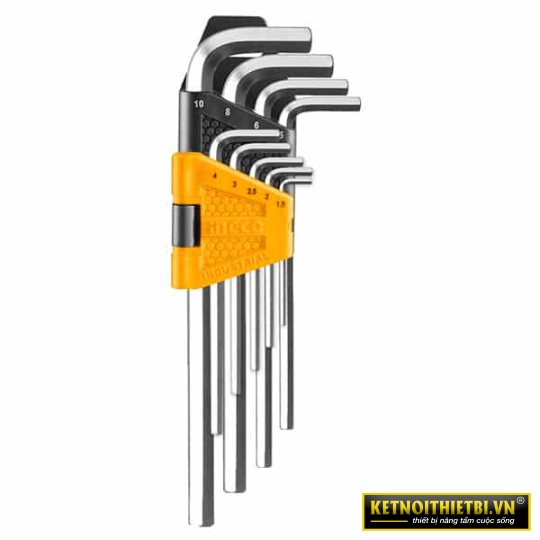 Bộ 9 Chìa Lục Giác 1.5-10mm INGCO HHK11092