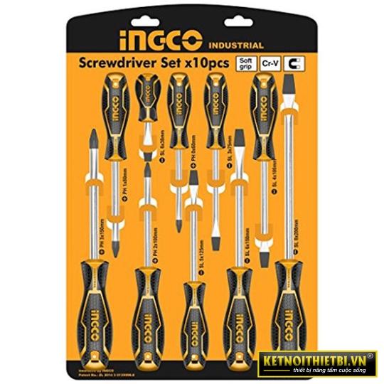 Bộ 10 tua vít INGCO HKSD1028
