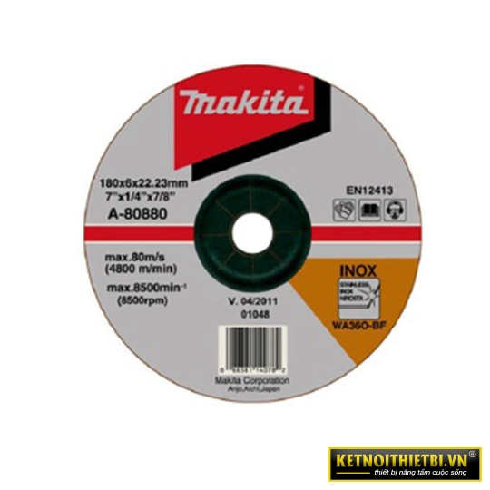 Đá mài inox 180x6x16mm A36P/WA36N Makita A-80880