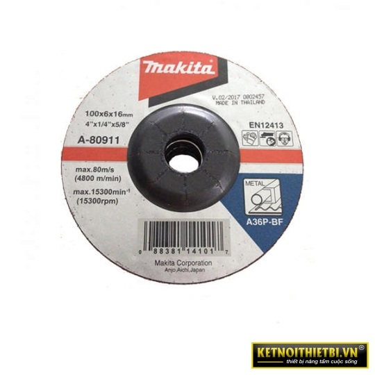 Đá mài thép A36P 100x6x16mm Makita A-80911